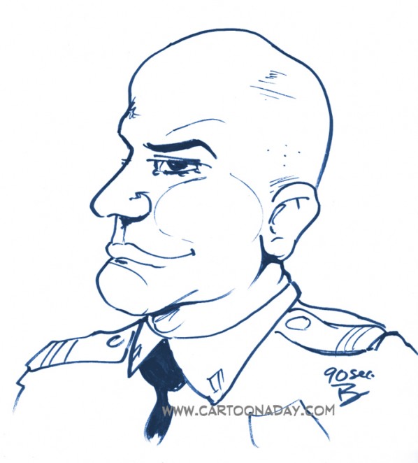 60sec Profile Caricature Cop