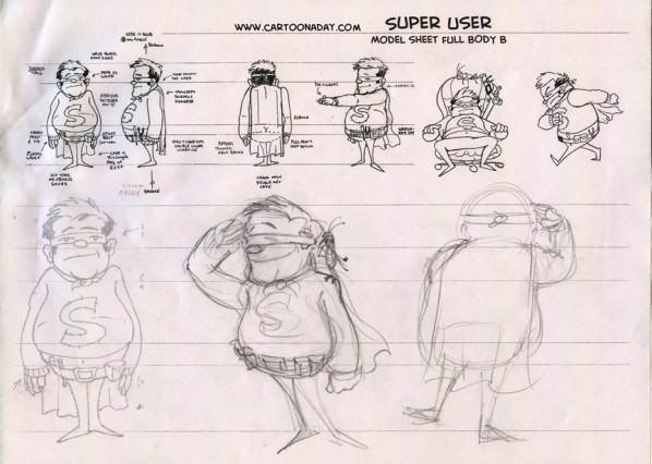 super user model sketch