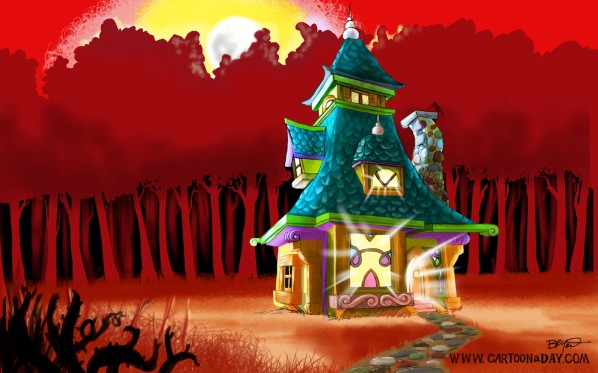 fantasy house illustration-red-desktop