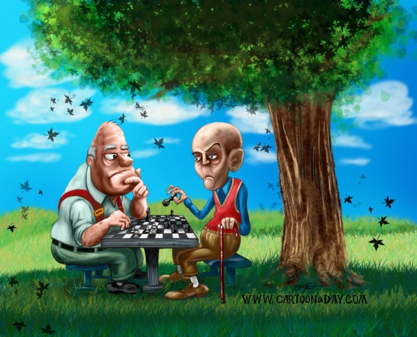chess-in-the-park-cartoon-day