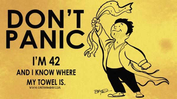 Don't Panic I'm 42 ❤ Cartoon « Cartoon A Day