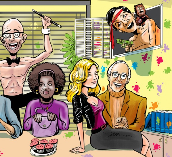 Cartoon Cast of TVs Community