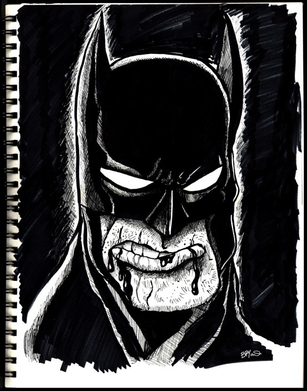 batmobile dark knight drawing
