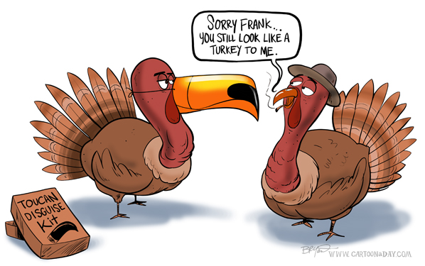 Funny Cartoon Thanksgiving Turkey Cartoon