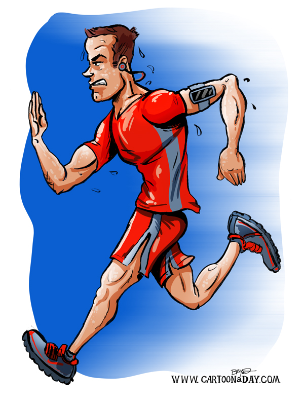 running man cartoon